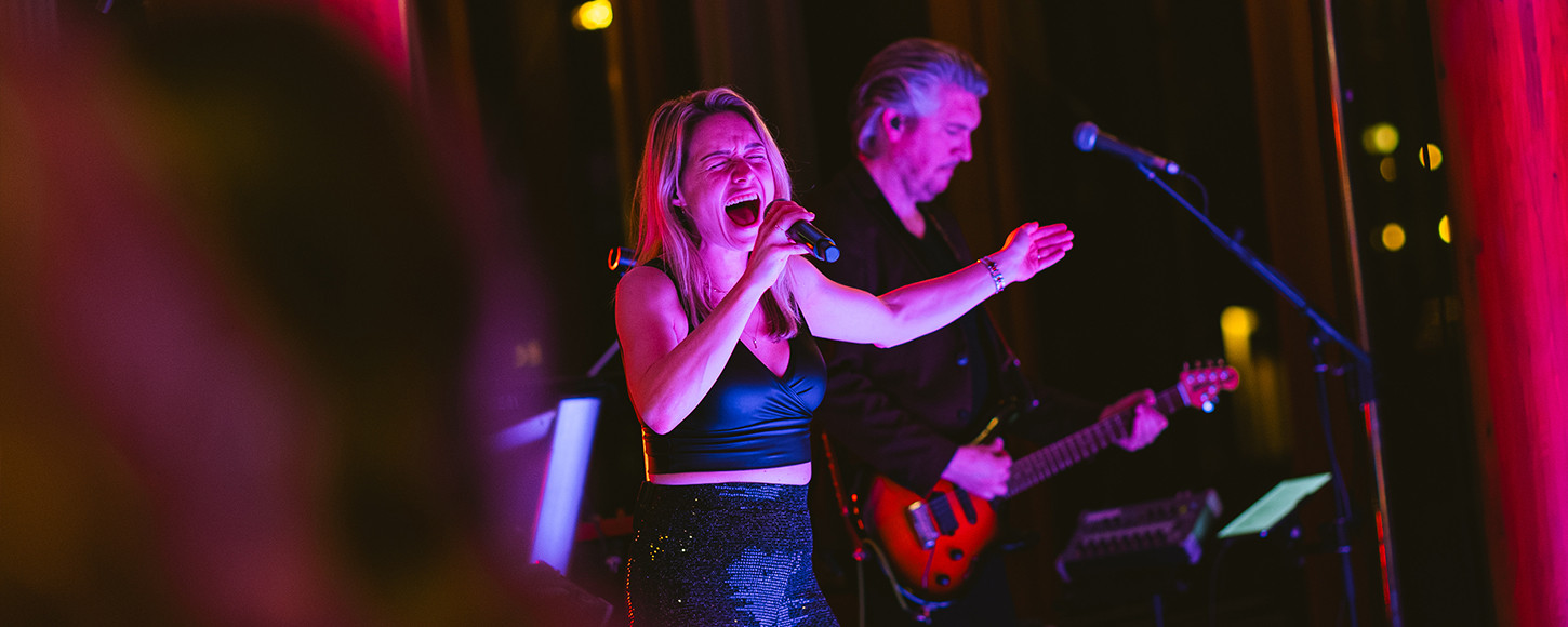 Live band tijdens een bedrijfsfeest op Landgoed Bergvliet